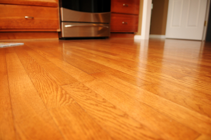 Shiny new hardwood flooring